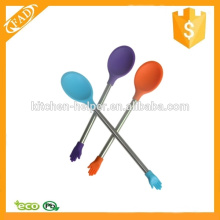Easy to Clean Professional Silicone Spoon with Stainless Steel Handle